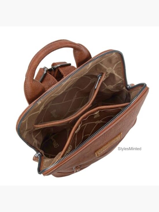 Faux Leather Mini Backpack Purse Women Travel Daypack Bookbag main image 6